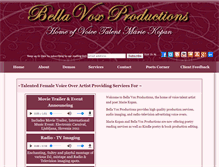 Tablet Screenshot of bellavoxproductions.com